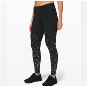 LULULEMON Speed Wunder Tight 28" in Speckle Shine Size 4 EUC F181